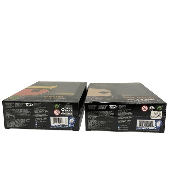 NIB Funko Pop Pins Marvel Studios Kid Loki & Kate Bishop 2 Boxes Loki Hawkeye - Picture 6 of 6